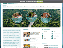 Tablet Screenshot of proforest.net